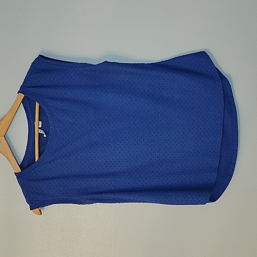 Elle Blue Sleeveless Shirt Top Extra Small XS